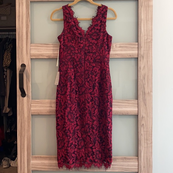 NWT ELIZA J Tulip Hem Lace Cocktail Dress - Picture 9 of 10